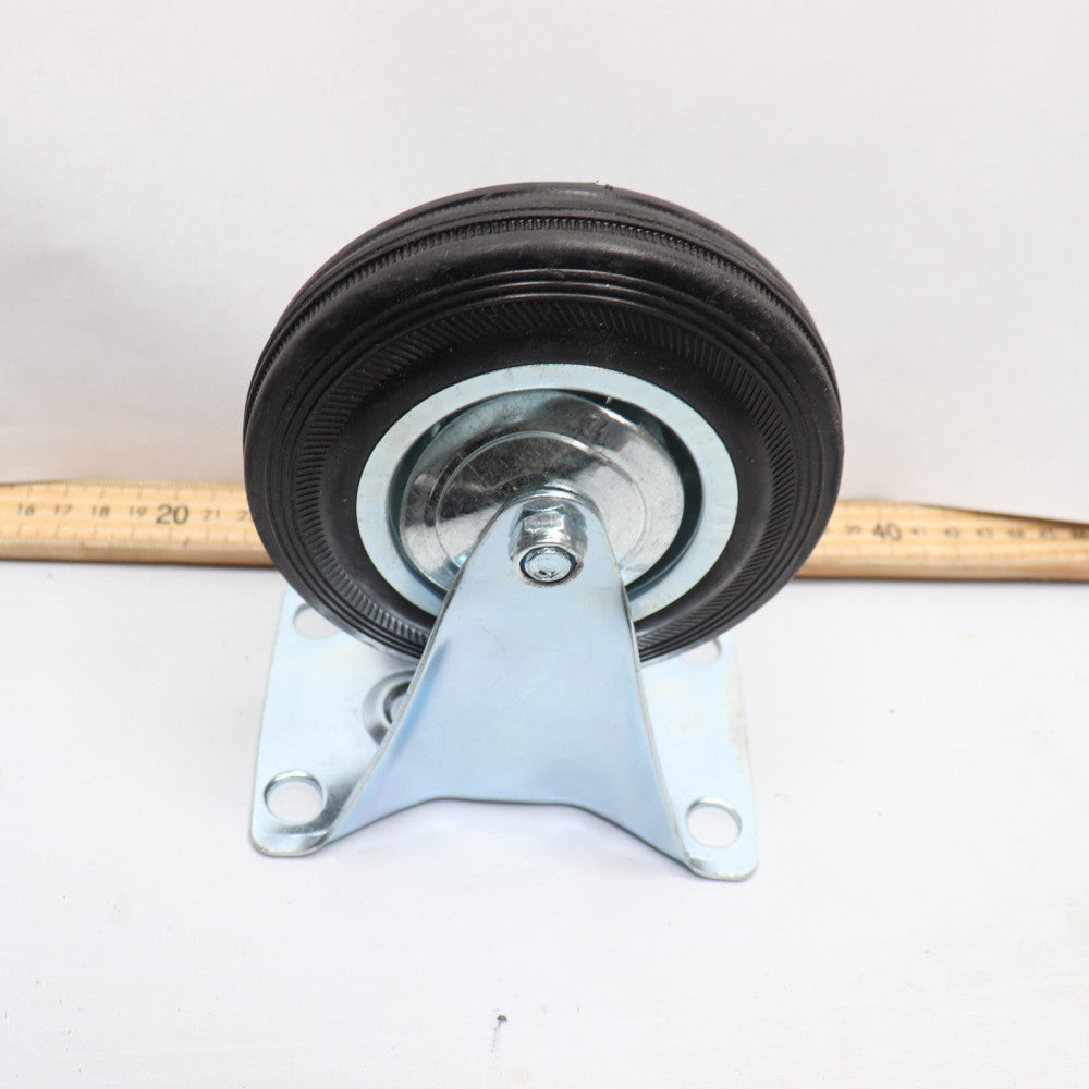 Rubber Wheel Caster 4-3/4 X 4-3/8" Plate 4-3/4" X 1-3/4" Wheel