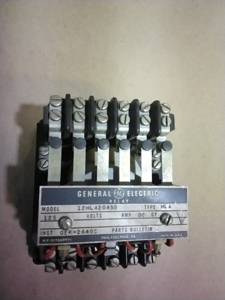 GENERAL ELECTRIC MODEL# 12HLA20A52 RELAY