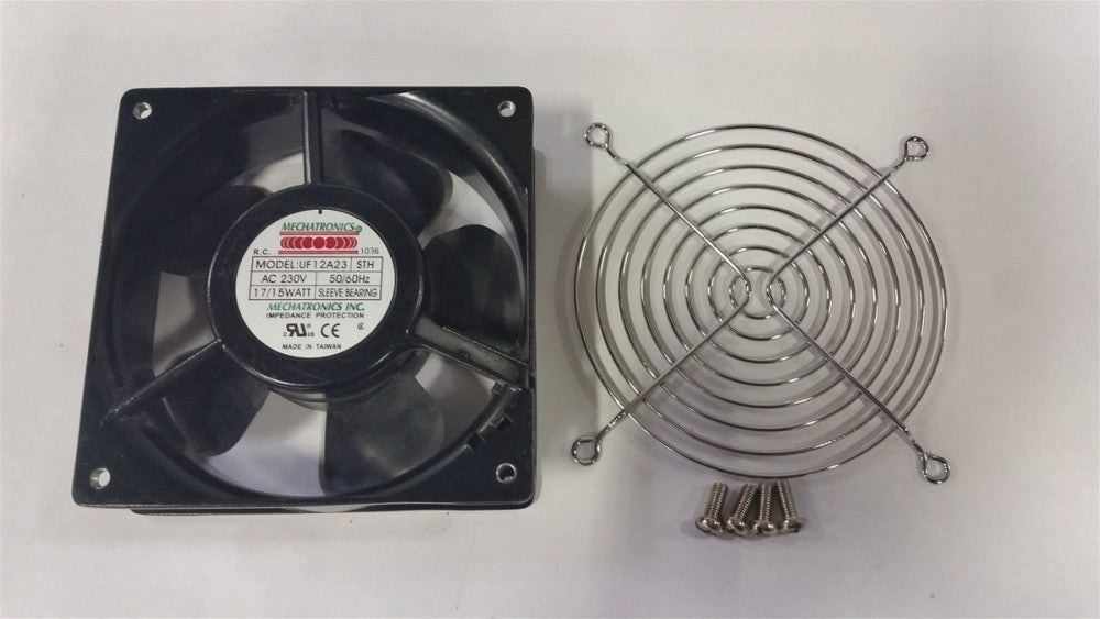 MECHATRONICS TUBEAXIAL FAN WITH GUARD KIT 120mmSQx38mm 230VAC UF-12A23