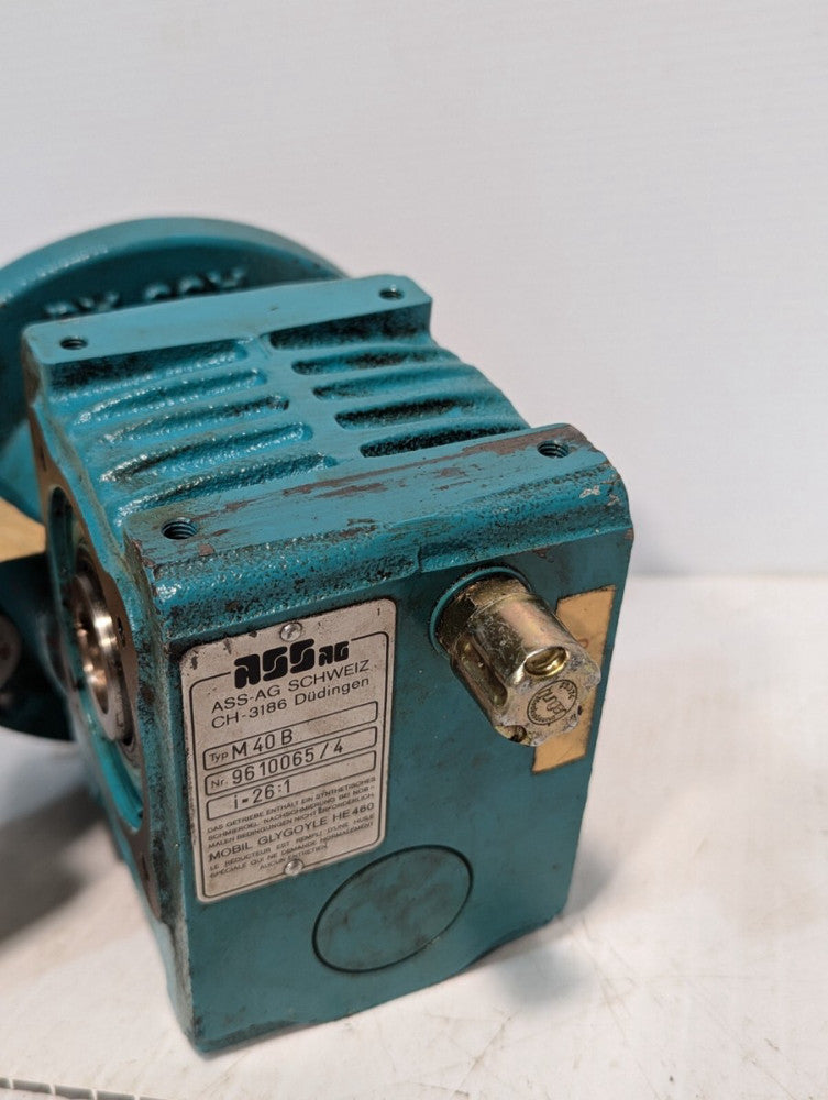 ASS-AG Schweiz M40B Right Angle Gear Reducer, 26:1+Returns