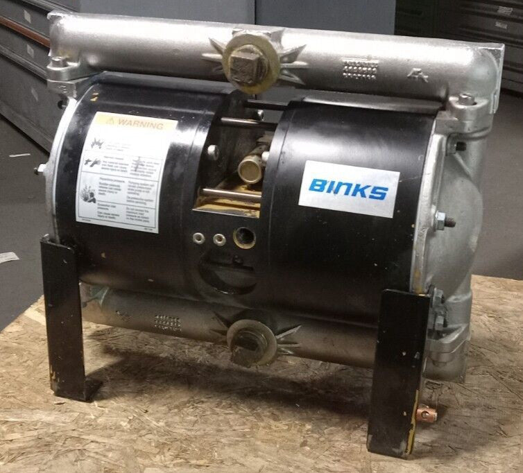 BINKS GEMINI HIGH VOLUME DIAPHRAM SPRAYER PUMP 1" 3:1 15 GPM SS / PTFE 818850