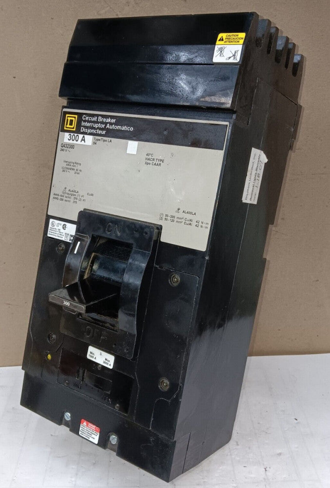 SQUARE D 300 AMP I-LINE CIRCUIT BREAKER 3 POLE 240 VAC Q432300