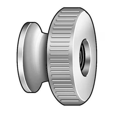 Zoro Select 7213Ss Thumb Nut,No 8-32,Gr 18-8,Ss,Passivtd,Pk5