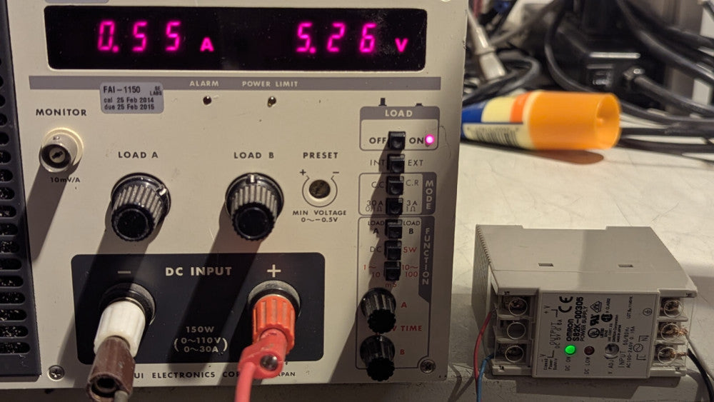 OMRON S82K-00305 5V 5A POWER SUPPLY LOAD TESTED WORKS FINE