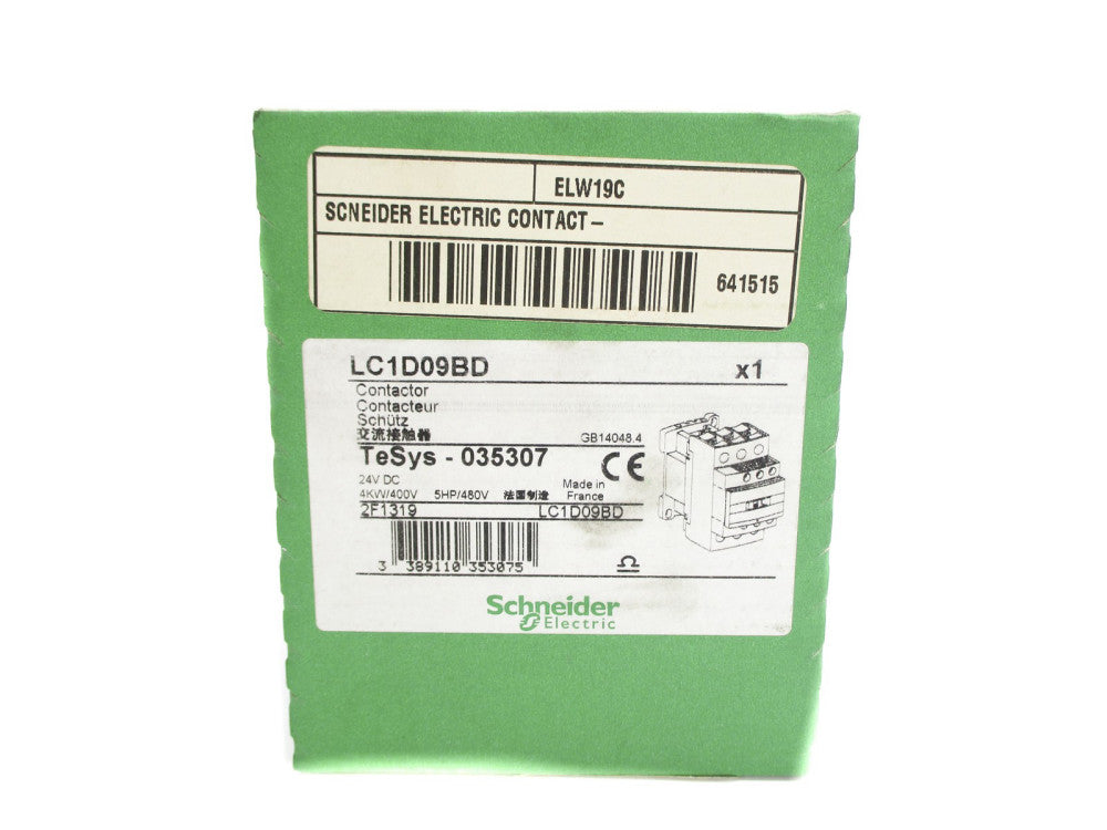 SCHNEIDER ELECTRIC LC1D09BD 24VDC NSFS
