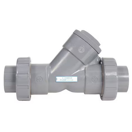 Hayward Flow Control Yc10300seu Y-Check Valve, True Union, 3", Pvc/Epdm, Socket
