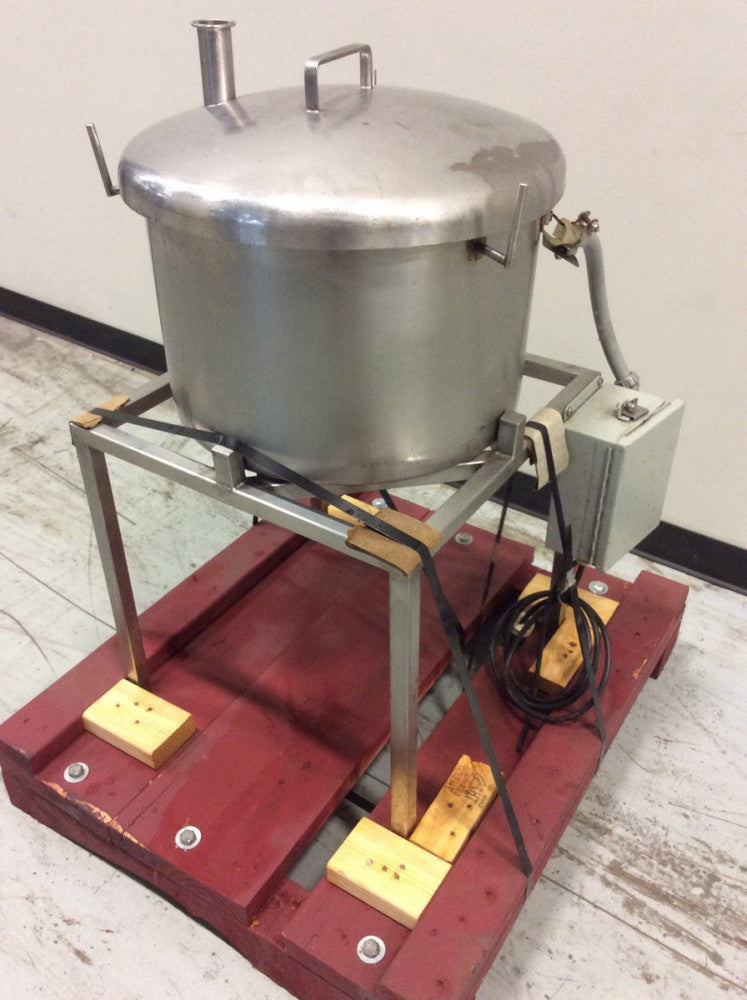 13-GAL. STAINLESS STEEL HOLDING TANK 18"DIA X 12"Deep W/ LEVEL FLOAT