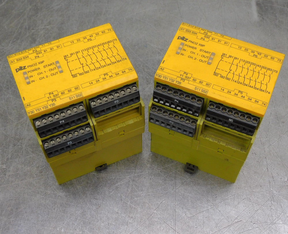 PILZ PN0Z X9P Safety Relay Switch 24 Vdc 7776090 109500 PN0ZX9P Lot of Two (2)