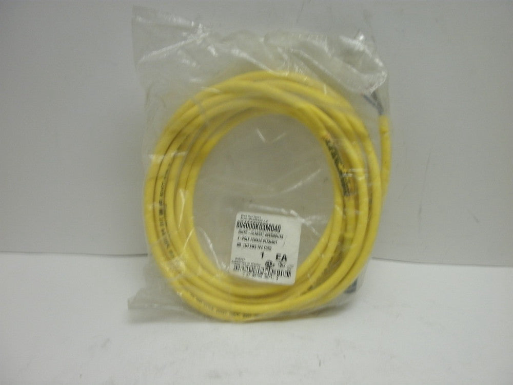 BRAD HARRISON 804000K03M040 SINGLE ENDED MICRO-CHANGE CORDSET 4-POLE NEW IN BAG