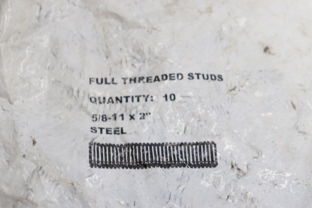 (10-Pk) Fully Threaded Studs Rods Stainless Steel 5/8"-11 x 2"