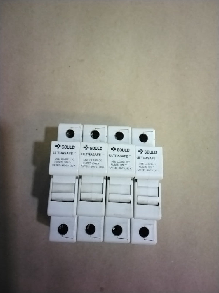 Fuse Holder Gould Ultrasafe USCC1 1 Pole, 600 V 30 Amp. (Lot Of 4)