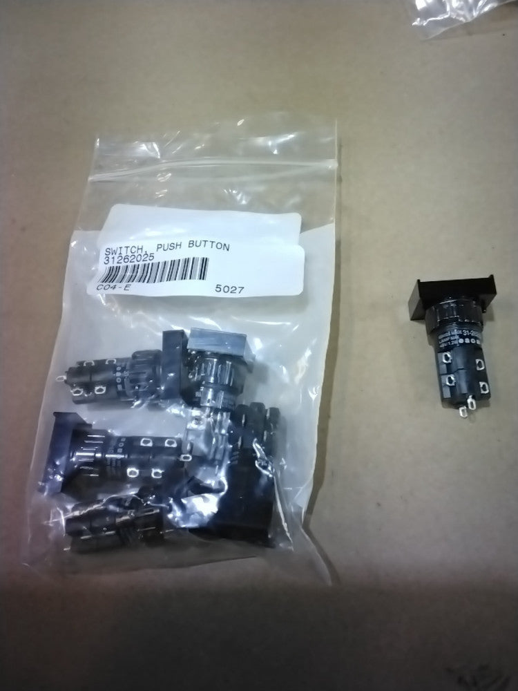 EAO 31-262-025 Push Button Switch 60V 1.2W Lamp SWISS, Pkg Of 6