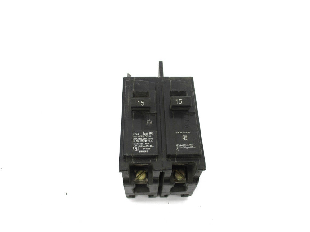 SIEMENS BQ215 120/240VAC 15A NSNP