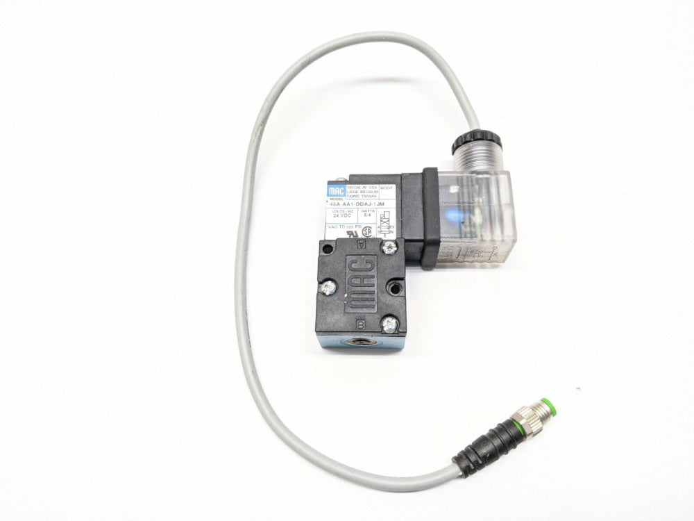 MAC 45A-AA1-DDAJ-1JM Solenoid Valve w/ 3 Pin Connector
