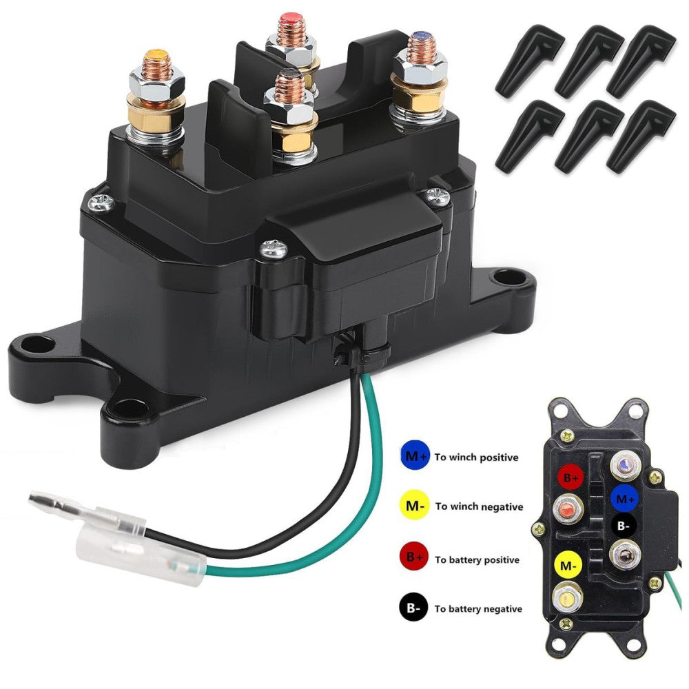 KanSmart Winch Solenoid Relay Contactor 12V 250A Winch Relay Thumb Truck for ...