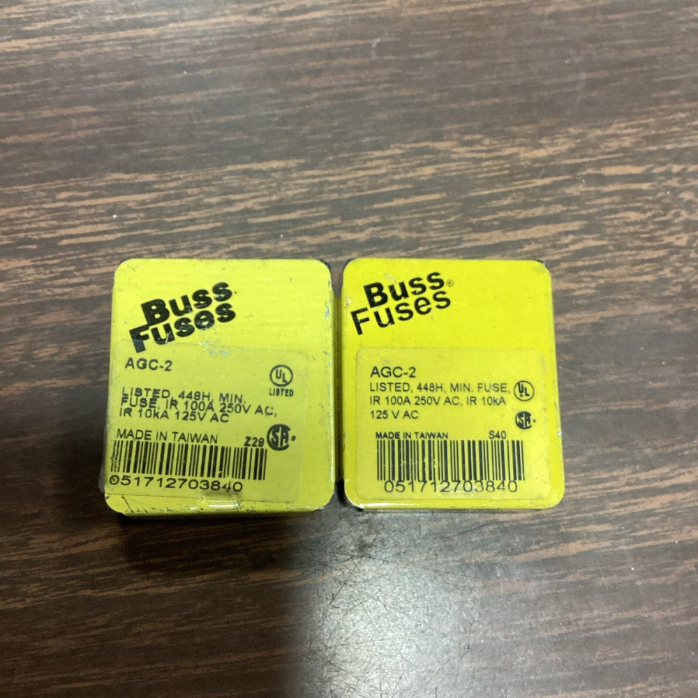 BUSS AGC-2 8 PACK FUSE