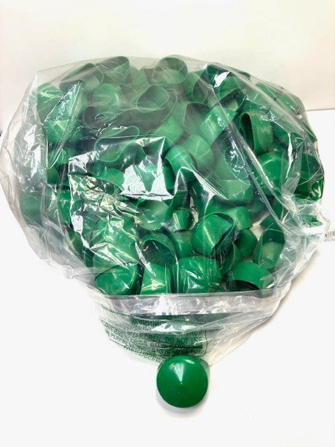 GREEN RUBBER END CAPS OD: 1.9" LOT OF 200