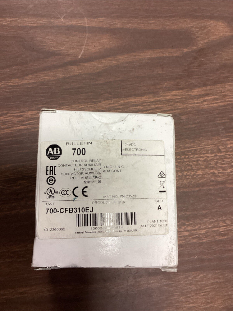 Allen Bradley 700-CFB310EJ Control Contactor Relay 24VDC