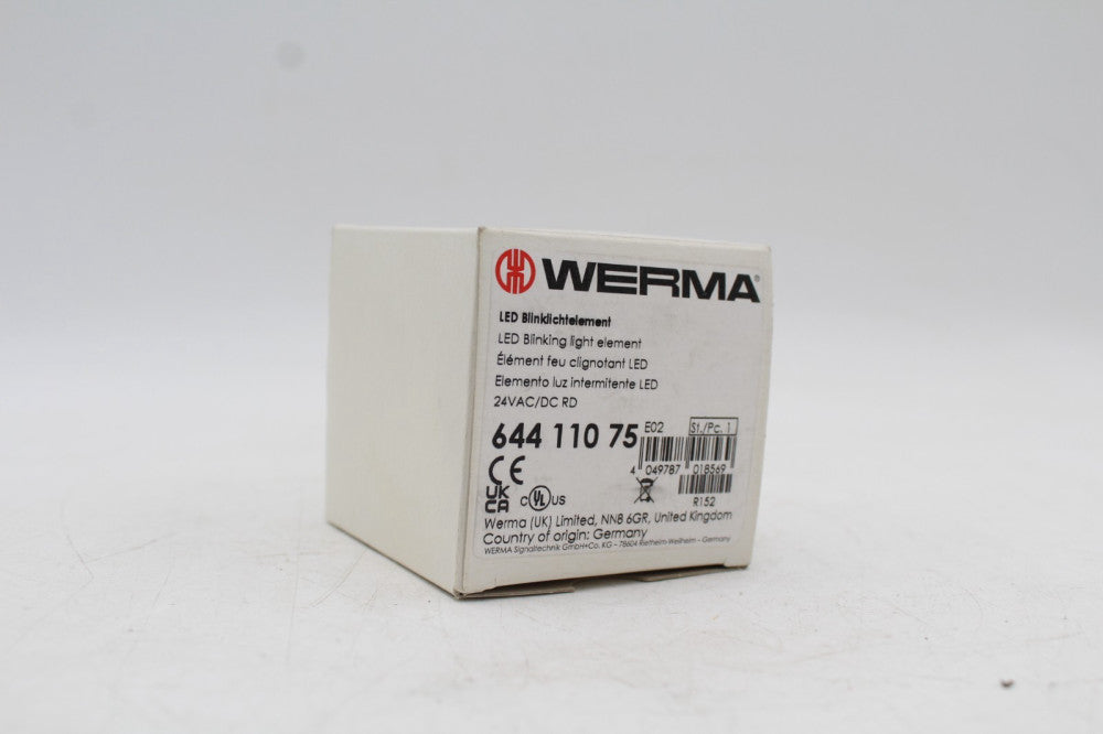 Werma 644 110 75 Red Blinking Light Element