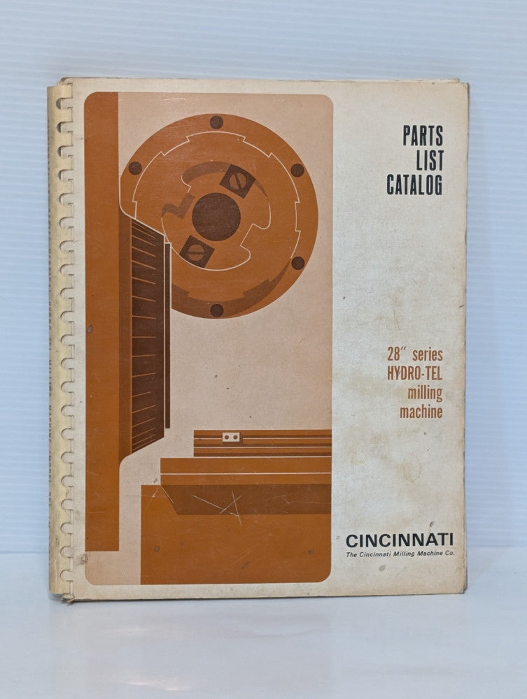 Cincinnati Milling Machines 28" Hydro-Tel Repair Parts List Catalog, as shown