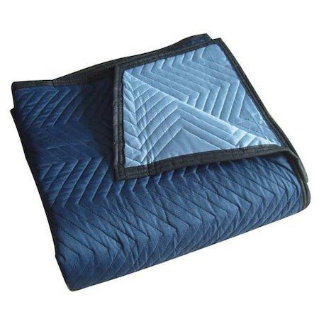 Zoro Select 2Nkt4 Quilted Moving Pad,L72xw80in,Blue,Pk6