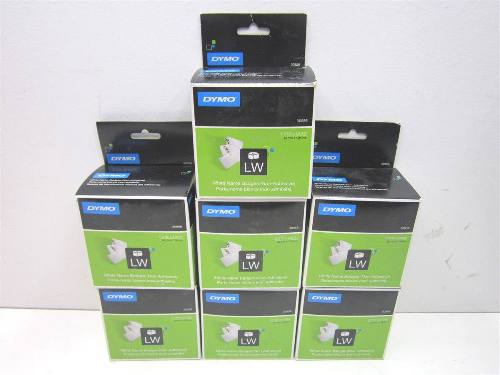 DYMO (30856) 2-7/16'' x 4-3/16'' LW Non-Adhesive Name Badge Labels 250ct - Qty 7