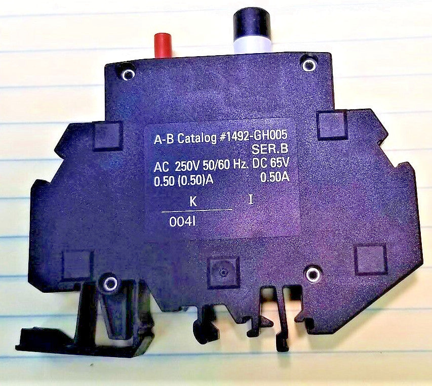 Allen-Bradley 1492-GH005 Breaker, Miniature, 0.5A, 1P, 250VAC, 65VDC  Rail [A2BB