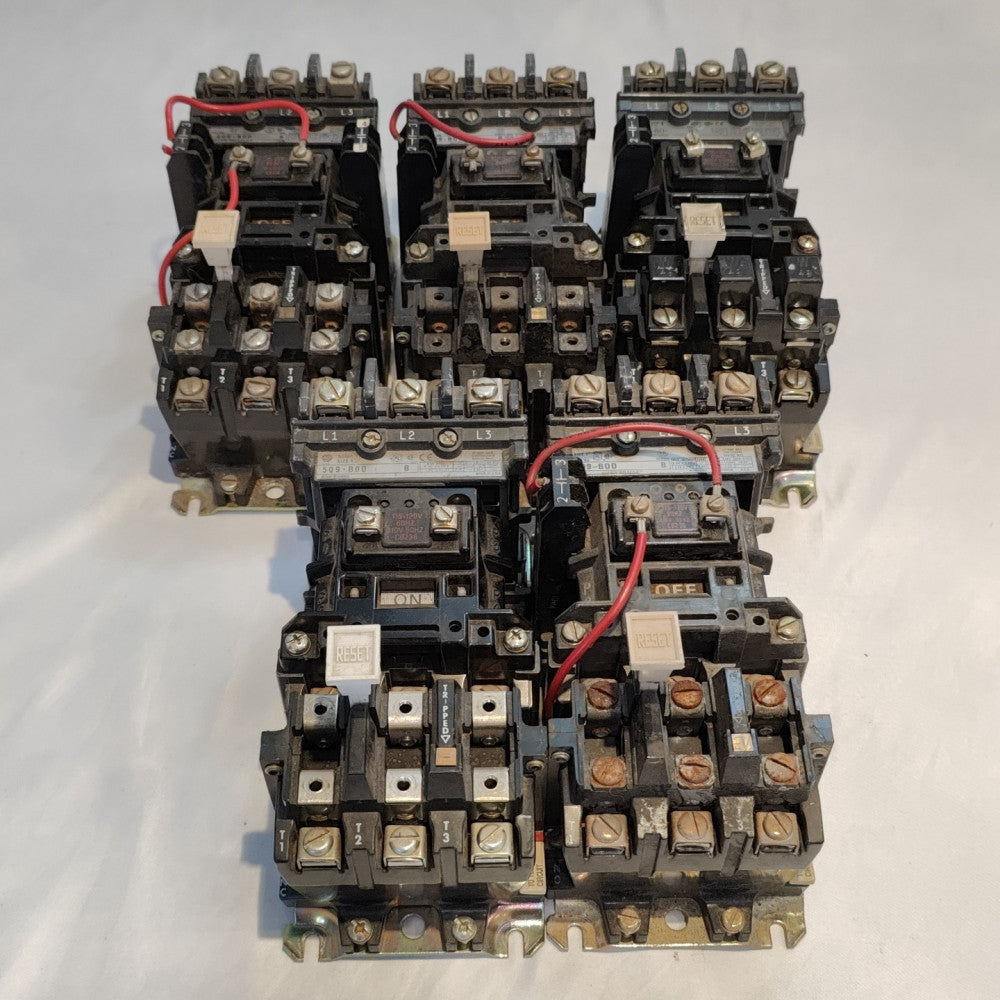 Lot of 5 Allen Bradley 509-B0D Size 1 Motor Starter 27A 120V Coil