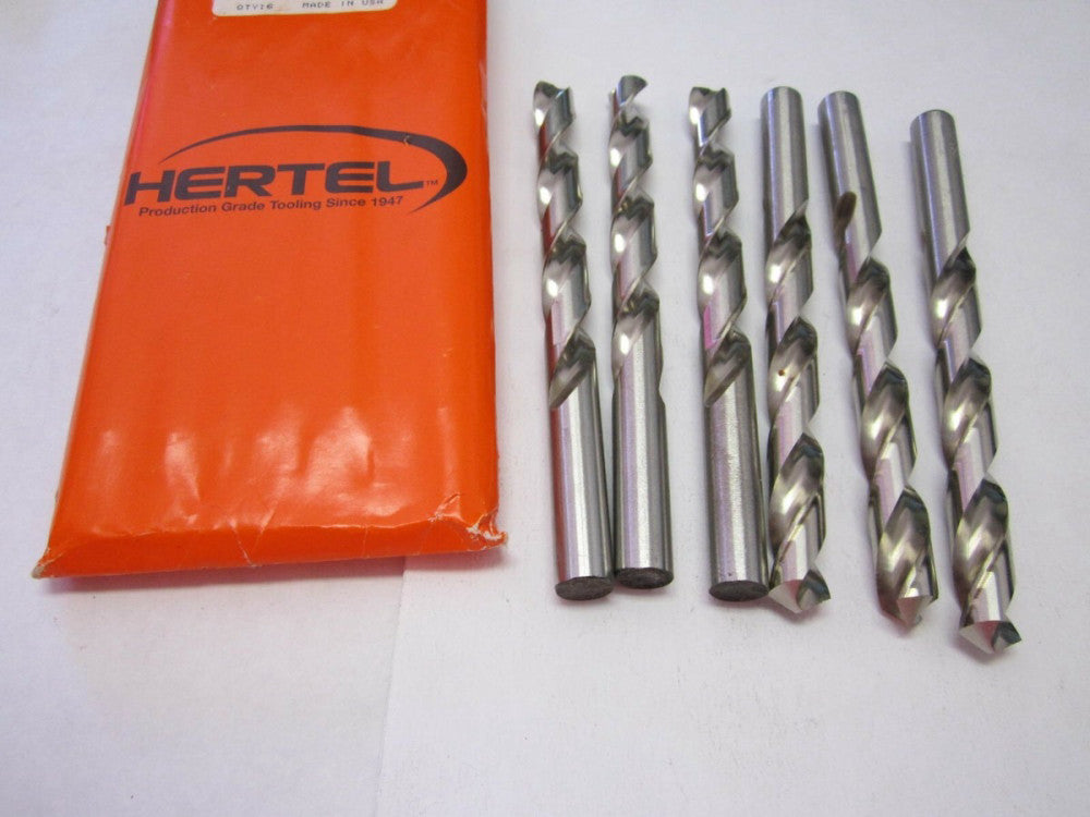 Lot of 6 15/32" High Speed Jobber Length Drill Bits 118 Degree Bright