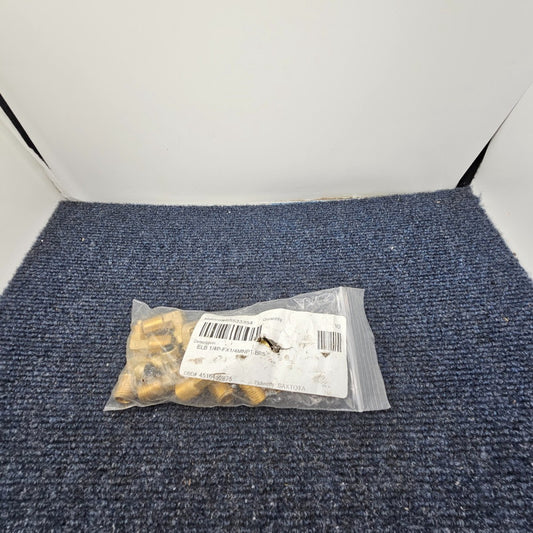 (10 PIECES) 1/4" X 1/4" Brass POLY-FLO x Male Elbow Pipe Adapter Tube Fittings