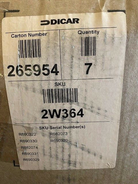 (Lot of 7) Dicar Anvil Cover, Part # 2W364 (NEW)
