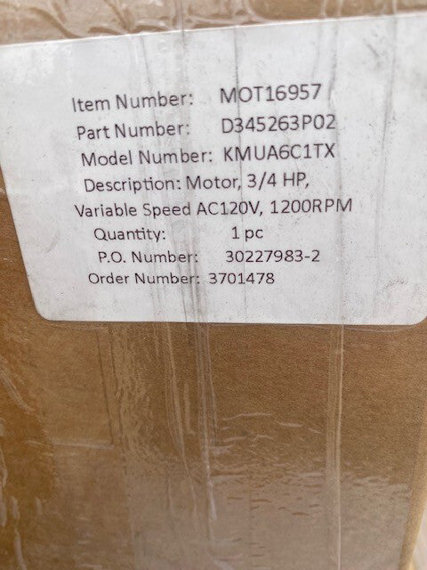 Trane MOT16957 3/4HP 200-1500RPM Fan Motor (NEW)