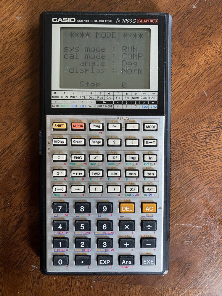 Casio fx-7000G Scientific Computer Graphic Calculator New Batteries Tested Works