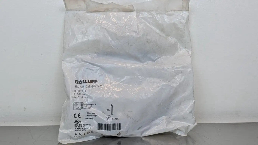 Balluff BES00W7 Inductive Proximity Sensor BES 516-359-E4-Y-05 10mm 10-30VDC