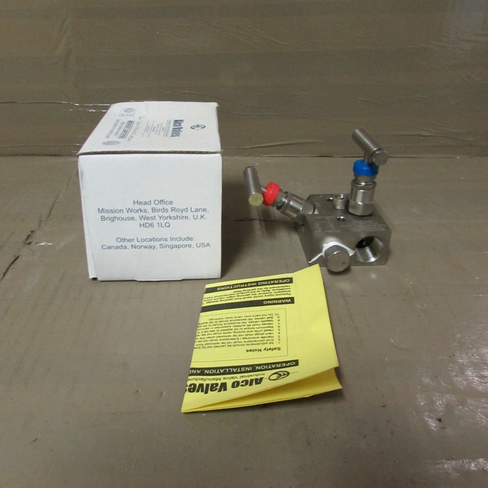 ALCO, U2VR4NS, 1/2" MANIFOLD VALVE, 316SS NIB! MAKE OFFER!