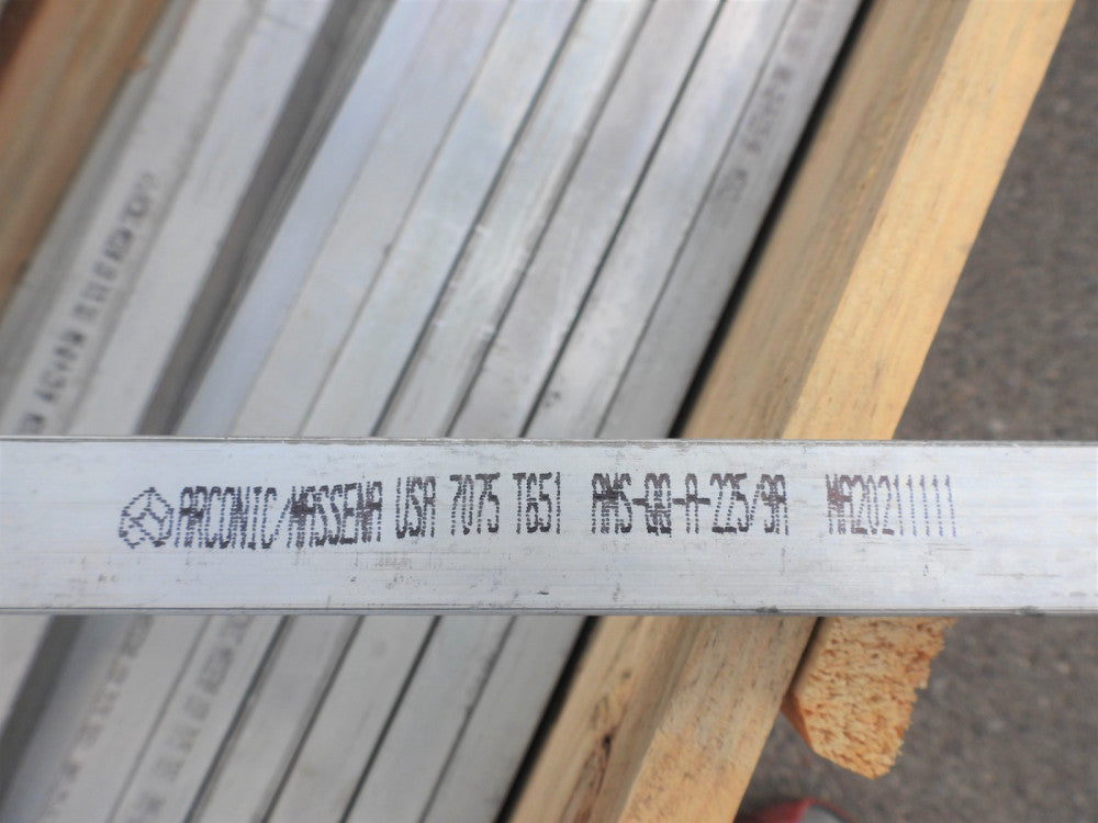 7075 T651 Aluminum Square Flat Bar Stock 1" x 1" x 243' (some 6ft, some 36")