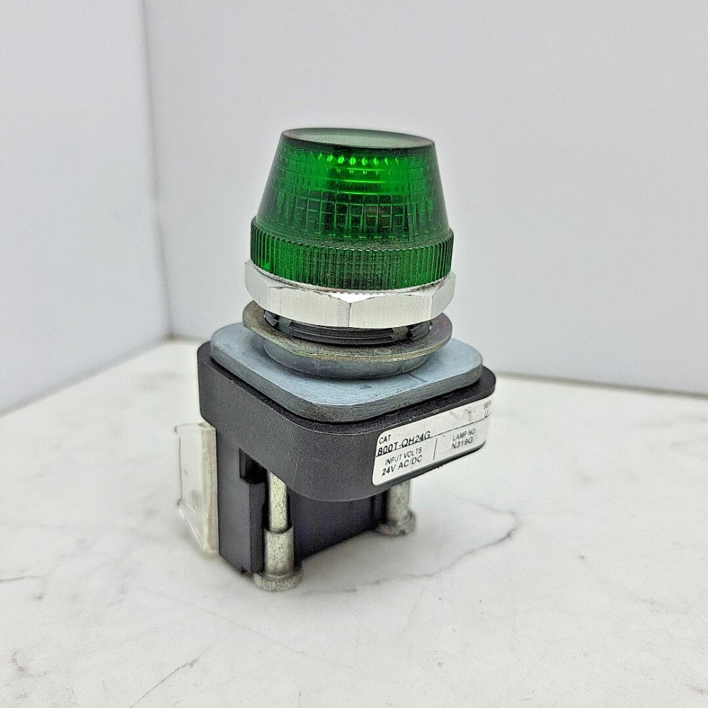 Allen Bradley 800T-QH24G LED Green Pilot Light 24VDC Series U