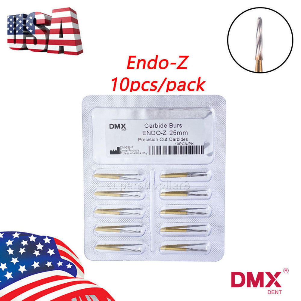 10pcs Dental Endo-Z Tungsten Carbide Endodontic drill FG Bur Surgical Cutter Bur