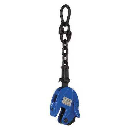 Vestil Cpc-10 Vertical Plate Clamp With Chain,1000 Lb.