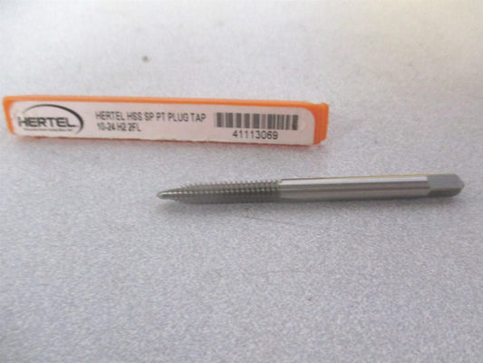 (K008243AS) #10-24 UNC 2 Flute Bright Finish High Speed Steel Spiral Point Tap