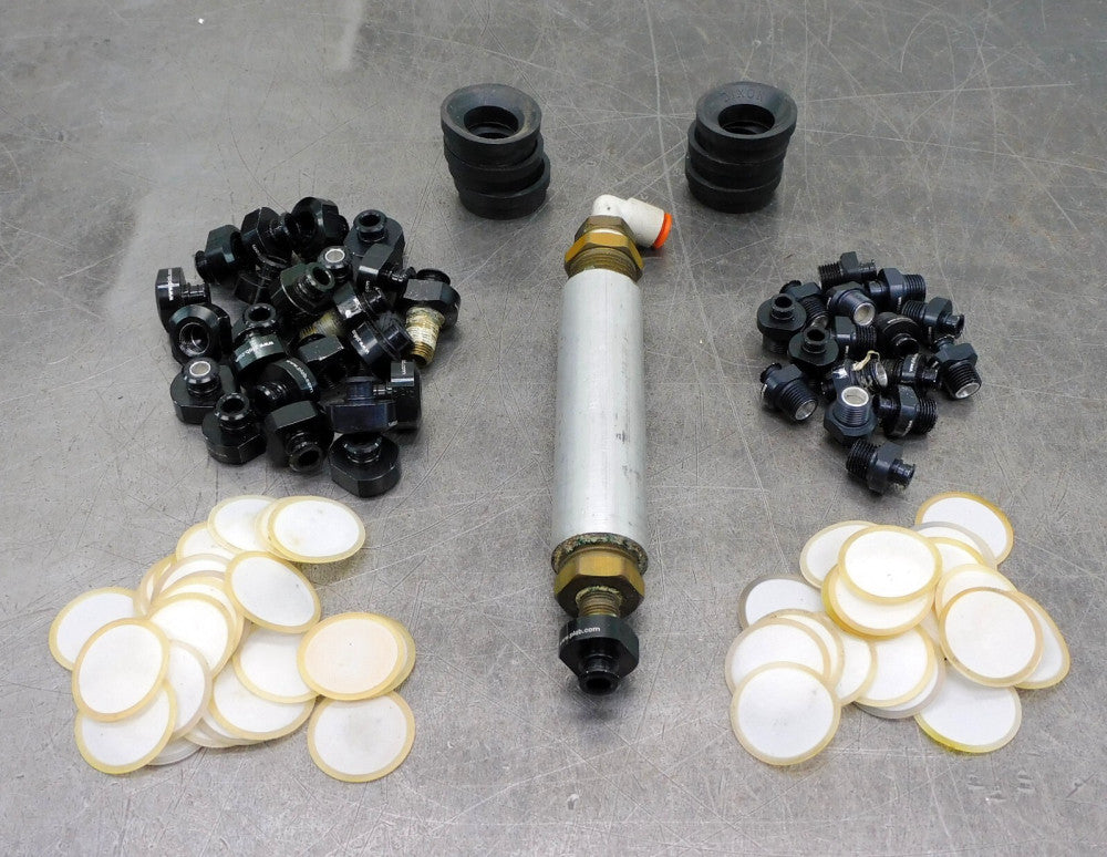 Piab Destaco B30 Suction Cup Holder Unit 1/4" w/ Large Lot of Accessories