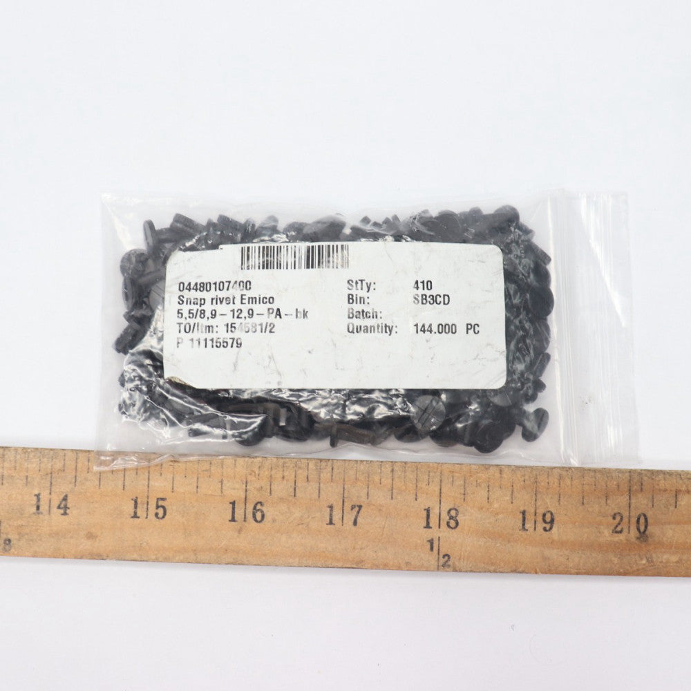 (100-Pk) Snap Rivet Black 5,5/8,9-12-9-PA 04480107400