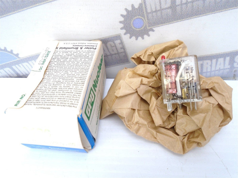 Potter Brumfield - R10L-E1-X2-V700 - Relay - Latch - 24VDC 120VAC - (NEW in BOX)
