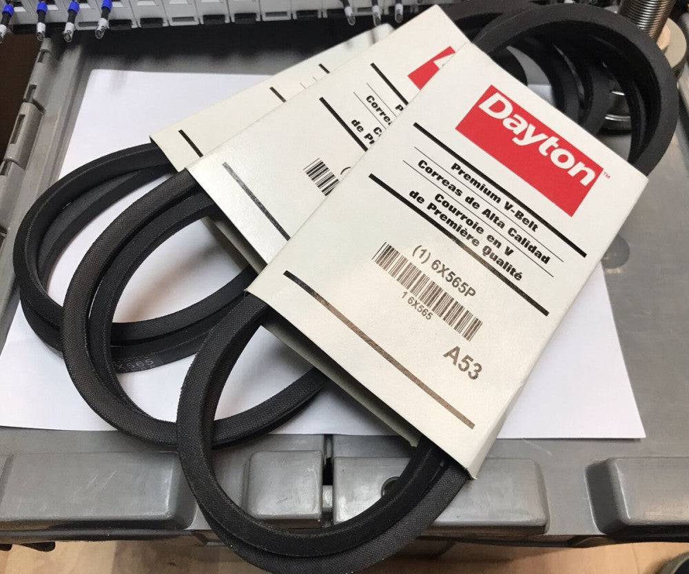 Dayton 6X565P Premium V-Belt (Lot of 3 pieces New)