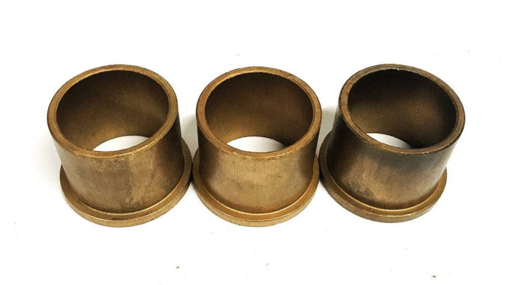 Unbranded Bronze Flanged Sleeve Bearing/Bushing [Lot of 3] NOS
