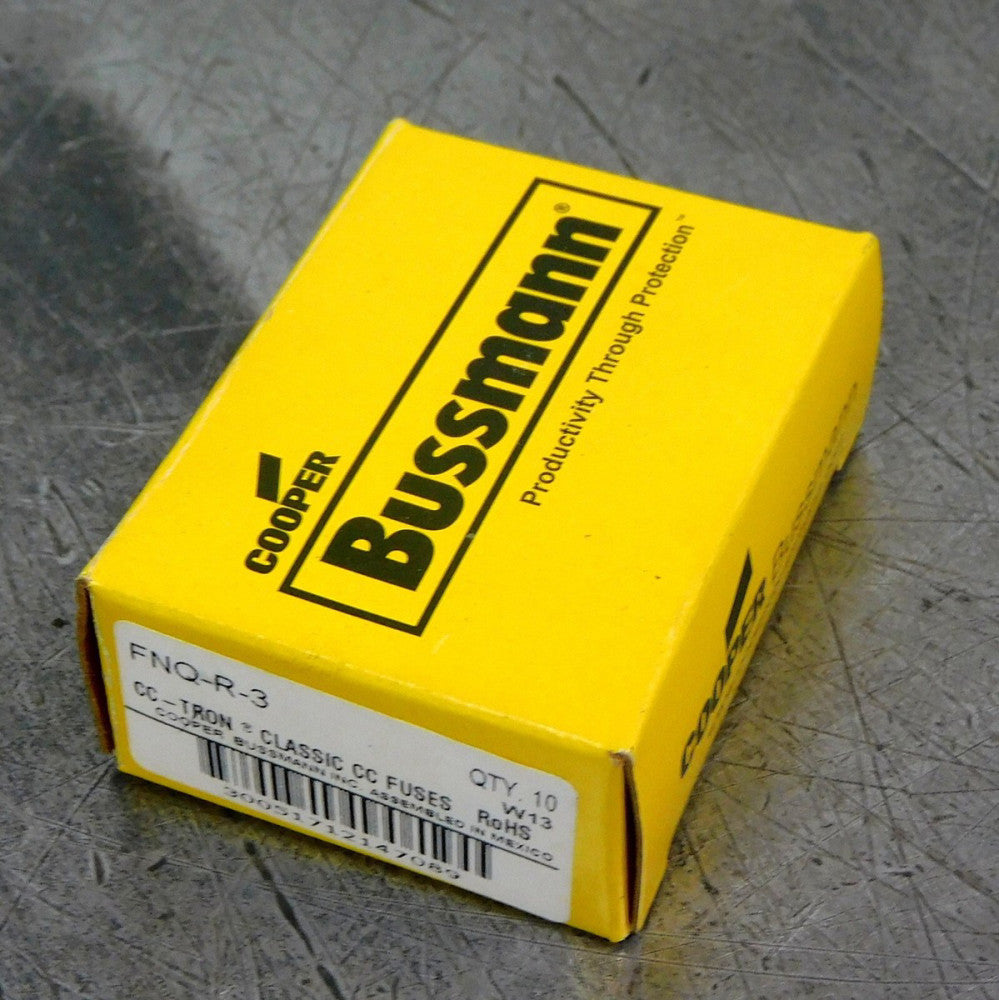 Cooper Bussmann - CC-Tron FNQ-R-3 Dual Element Time Delay Fuse Lot of (10)