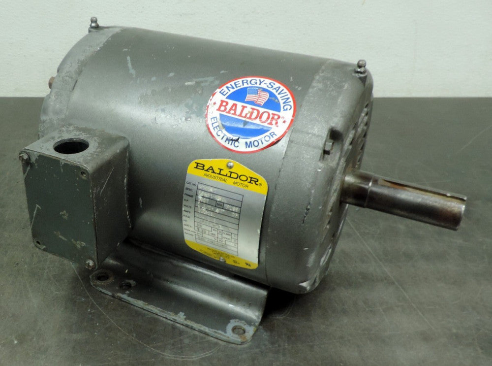 Baldor M1021T Electric Motor 1-1/2 HP 1800 RPM 3 Phase  208/230 Volt 182T Frame