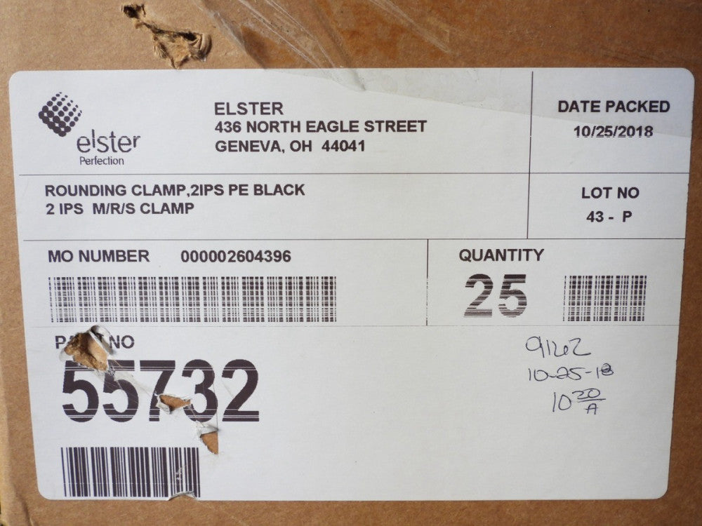 25pcs Elster Permalock Tapping Tee 55732 Rounding Clamp 2 IPS M/R/S Clamp 