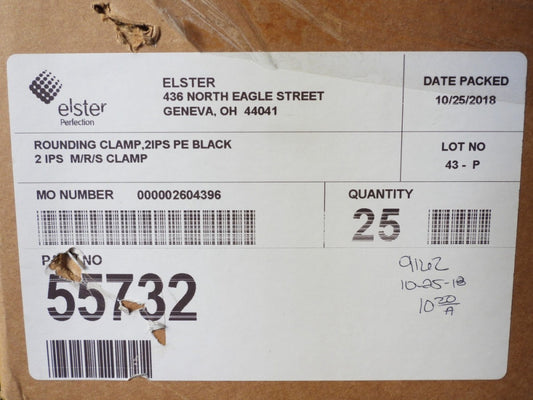 25pcs Elster Permalock Tapping Tee 55732 Rounding Clamp 2 IPS M/R/S Clamp 