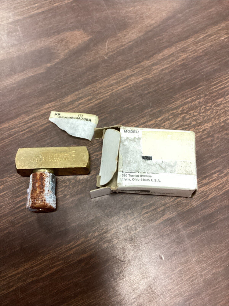 PARKER FLOW CONTROL VALVE PF200B/4A788A 2000-PSI 138-BAR